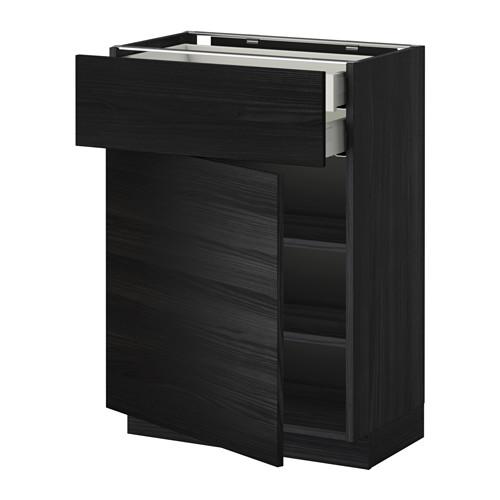 METOD напольн шкаф двр/фр пнл/плк/2низ ящ цвет алюминия METOD напольн шкаф двр/фр пнл/плк/2низ ящ цвет алюминия