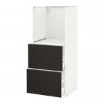 МЕТОД / МАКСИМЕРА Высокий шкаф с 2 ящиками д/духовки - белый МЕТОД / МАКСИМЕРА Высокий шкаф с 2 ящиками д/духовки - белый