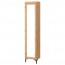 СИЛВЕРОН Высокий шкаф с зеркальной дверцей - светло-коричневый