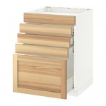 МЕТОД / ФОРВАРА Напольн шк д/вар панели/5фасад/4ящ - белый, Торхэмн естественный ясень, 60x60 см МЕТОД / ФОРВАРА Напольн шк д/вар панели/5фасад/4ящ - белый, Торхэмн естественный ясень, 60x60 см