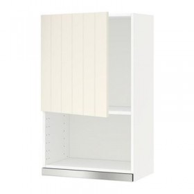 МЕТОД Навесной шкаф для СВЧ-печи - 60x100 см, Хитарп белый с оттенком, белый