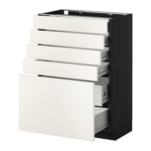 МЕТОД / ФОРВАРА Нплн шк 5фронт/4нзк/2срд ящ - под дерево черный, Веддинге белый, 60x37 см МЕТОД / ФОРВАРА Нплн шк 5фронт/4нзк/2срд ящ - под дерево черный, Веддинге белый, 60x37 см