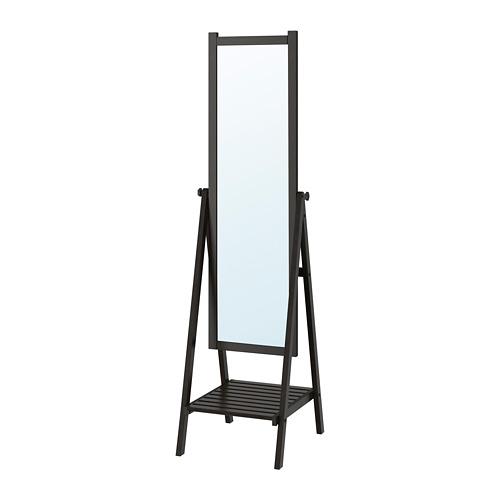Isfjorden Mirror Floor Stain Black And, Ikea Floor Mirrors Australia