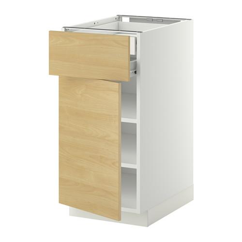 МЕТОД / ФОРВАРА Напольн шкаф двр/фр пнл/плк/2низ ящ - белый, Тингсрид под березу, 40x60 см МЕТОД / ФОРВАРА Напольн шкаф двр/фр пнл/плк/2низ ящ - белый, Тингсрид под березу, 40x60 см