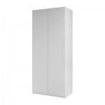ПАКС Гардероб 2-дверный - Бальстад белый, белый, 100x37x201 см, плавно закрывающиеся петли ПАКС Гардероб 2-дверный - Бальстад белый, белый, 100x37x201 см, плавно закрывающиеся петли