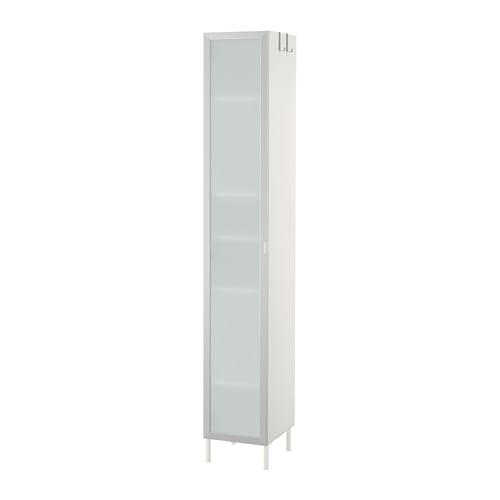 ЛИЛЛОНГЕН Шкаф высокий 1-дверный - алюминий, 30x38x190 см