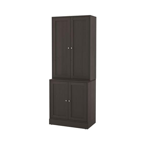 ХАВСТА Комбинация для хранения с дверцами - темно-коричневый