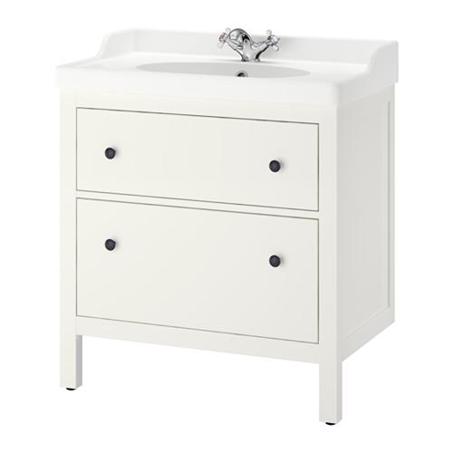 HEMNES/RÄTTVIKEN шкаф для раковины с 2 ящ белый