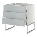МЕТОД / МАКСИМЕРА Нплн шк 3 фрнт/3 средн ящика - 80x60x60 см, Веддинге серый, белый МЕТОД / МАКСИМЕРА Нплн шк 3 фрнт/3 средн ящика - 80x60x60 см, Веддинге серый, белый