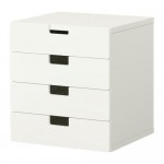 СТУВА Комбинация для хранения с ящиками - белый/белый