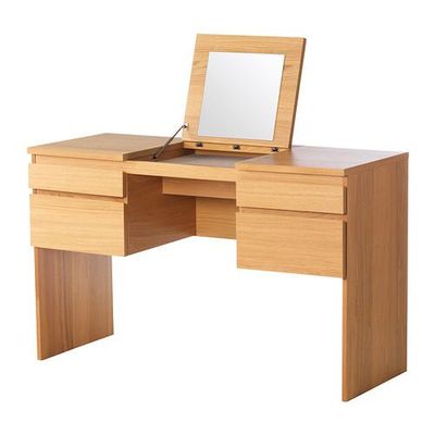 РАНСБИ Туалетный столик с зркл - дубовый шпон РАНСБИ Туалетный столик с зркл - дубовый шпон