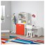 СТУВА / ФРИТИДС Стол с отделением для игрушек - белый/красный, 150x50x128 см