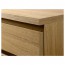 МАЛЬМ Тумба с ящиками на колесах - под дуб