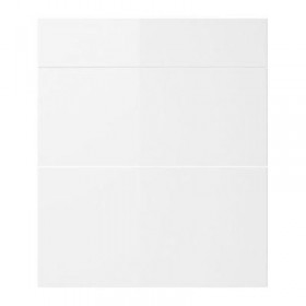 АБСТРАКТ Фронтальная панель ящика,3 штуки - белый/глянцевый, 60x70 см