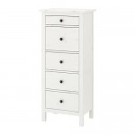 ХЕМНЭС Комод с 5 ящиками - белая морилка