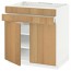 МЕТОД / МАКСИМЕРА Нап шк д/вар панели/2ящ/2фасада/1ящ - белый, Экестад дуб