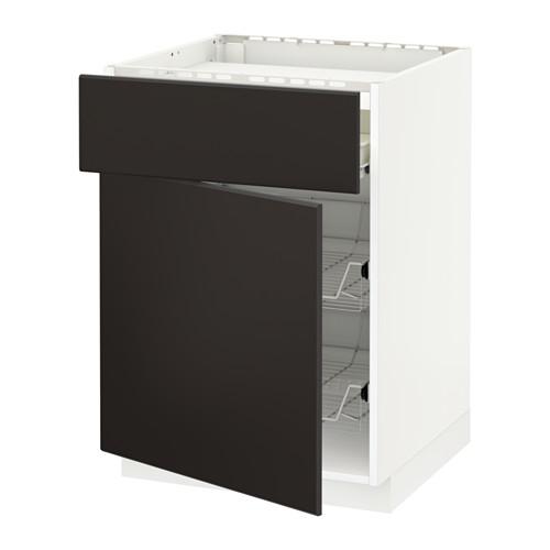 МЕТОД / ФОРВАРА Нплн шк д/врч пнл/ящ/2првл крзн - белый, Кунгсбакка антрацит МЕТОД / ФОРВАРА Нплн шк д/врч пнл/ящ/2првл крзн - белый, Кунгсбакка антрацит