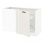 МЕТОД Угловой напол шкаф с выдвижн секц - Мэрста белый, белый
