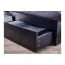 MALM высокий каркас кровати/4 ящика черно-коричневый 160x200 cm