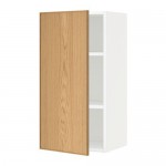 МЕТОД Шкаф навесной с полкой - белый, Экестад дуб, 40x80 см МЕТОД Шкаф навесной с полкой - белый, Экестад дуб, 40x80 см