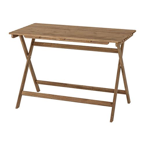 ASKHOLMEN садовый стол складной светло-коричневая морилка 62x73 cm