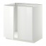 METOD напольн шкаф д раковины+2 двери белый/Рингульт белый 80x61.8x88 cm