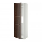 МЕТОД Выс шкаф д/холод или мороз, с дверц - белый, Эдсерум под дерево коричневый МЕТОД Выс шкаф д/холод или мороз, с дверц - белый, Эдсерум под дерево коричневый