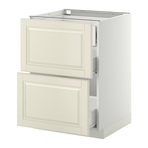 МЕТОД / ФОРВАРА Наполн шк 2 фрнт/3 средн ящ - белый, Будбин белый с оттенком, 60x60 см МЕТОД / ФОРВАРА Наполн шк 2 фрнт/3 средн ящ - белый, Будбин белый с оттенком, 60x60 см