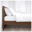 МАЛЬМ Каркас кровати, высокий - 180x200 см, Лонсет, коричневая морилка ясеневый шпон