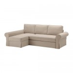 БАККАБРУ Диван-кровать с козеткой - Хильте бежевый