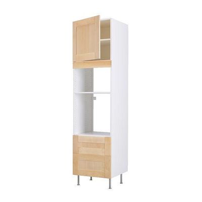 ФАКТУМ Высок шкаф для СВЧ/духов+ящ/дверь - Нексус березовый шпон, 60x233 см ФАКТУМ Высок шкаф для СВЧ/духов+ящ/дверь - Нексус березовый шпон, 60x233 см