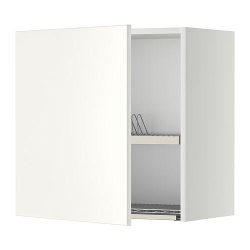 МЕТОД Шкаф навесной с сушкой - белый, Веддинге белый, 60x60 см