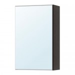 LILLÅNGEN зеркальный шкаф с 1 дверцей черно-коричневый 40x21x64 cm