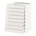 METOD/MAXIMERA наполн шкаф 8 фронт/8 низк ящиков оцинковка METOD/MAXIMERA наполн шкаф 8 фронт/8 низк ящиков оцинковка