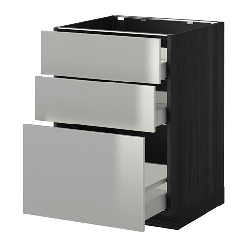 METOD напольн шкаф 3фрнт пнл/2низк/1ср ящ METOD напольн шкаф 3фрнт пнл/2низк/1ср ящ