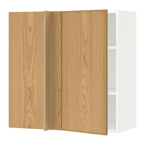 Method Corner Curtains With Shelves For Wood Black Ekestad Oak