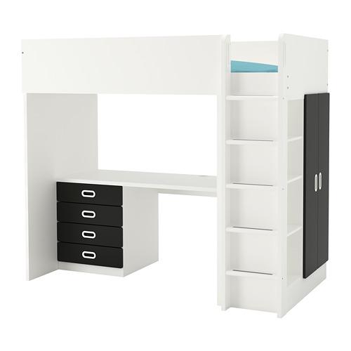 FRITIDS/STUVA кровать-чердак/4 ящика/2 дверцы FRITIDS/STUVA кровать-чердак/4 ящика/2 дверцы