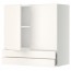 МЕТОД / МАКСИМЕРА Навесной шкаф/2дверцы/2ящика - белый, Веддинге белый, 80x80 см