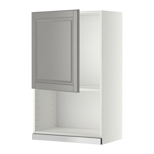 METOD навесной шкаф для СВЧ-печи белый/Будбин серый 60x100 см