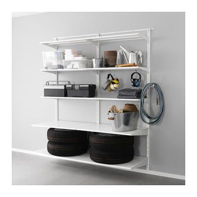 АЛЬГОТ Настенная шина/полка/крючок