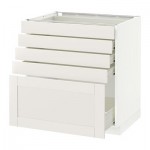 МЕТОД / ФОРВАРА Напольный шкаф с 5 ящиками - 80x60 см, Сэведаль белый, белый МЕТОД / ФОРВАРА Напольный шкаф с 5 ящиками - 80x60 см, Сэведаль белый, белый