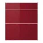 АБСТРАКТ Фронтальная панель ящика,3 штуки - красный/глянцевый, 80x70 см