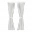 LENDA гардины с прихватом, 1 пара белый