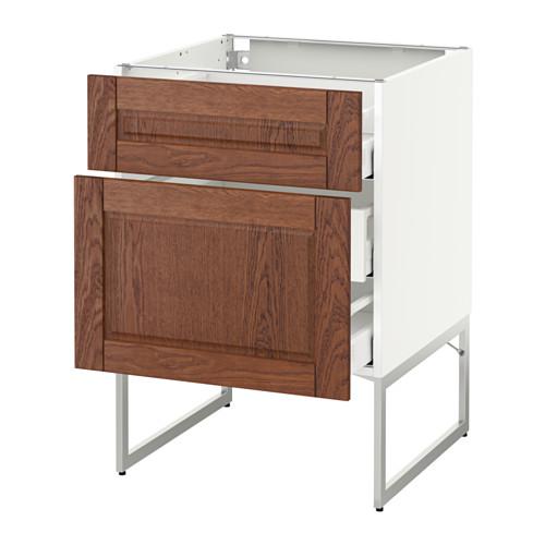 МЕТОД / МАКСИМЕРА Наполн шк 2 фрнт/3 средн ящ - белый, Филипстад коричневый, 60x60x60 см МЕТОД / МАКСИМЕРА Наполн шк 2 фрнт/3 средн ящ - белый, Филипстад коричневый, 60x60x60 см