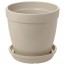 ЮРТРОН Горшок цветочный с поддоном - 12 см