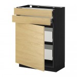 МЕТОД Нплн шк двр/2фрнт/2нзк/2срд ящ - под дерево черный, Тингсрид под березу, 60x37 см МЕТОД Нплн шк двр/2фрнт/2нзк/2срд ящ - под дерево черный, Тингсрид под березу, 60x37 см