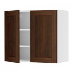ФАКТУМ Навесной шкаф с 2 дверями - Роккхаммар коричневый, 60x92 см