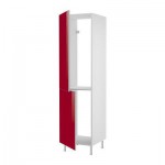 ФАКТУМ Высок шкаф д холодильн/мороз - Абстракт красный, 60x233 см