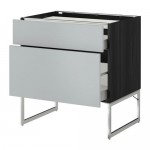 МЕТОД / МАКСИМЕРА Напольн шкаф/2фронт пнл/3ящика - 80x60x60 см, Веддинге серый, - МЕТОД / МАКСИМЕРА Напольн шкаф/2фронт пнл/3ящика - 80x60x60 см, Веддинге серый, -