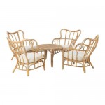 MASTHOLMEN 4-местный комплект садовой мебели бежевый/Гритэ темно-серый